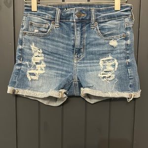 american eagle jean short- 0